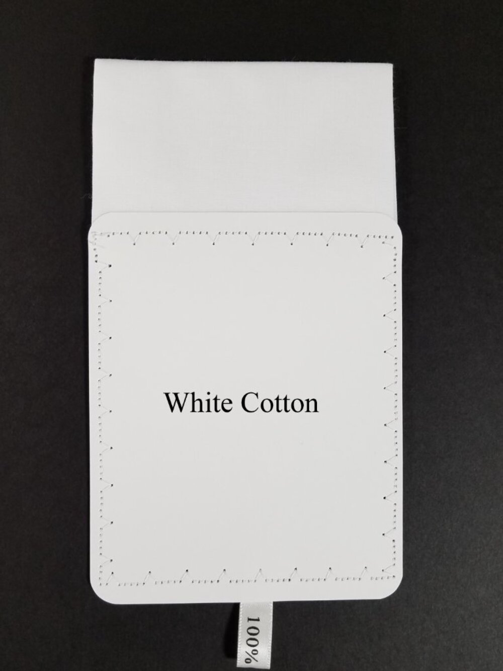 NEW White 100% Cotton Single Pre-Folded Pocket Square Handkerchief Insert - Picture 2 of 7